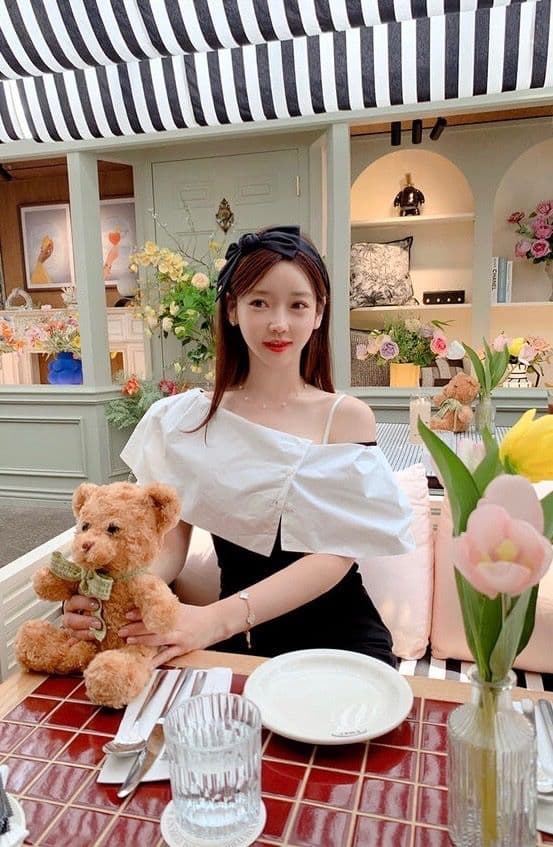 Short Cape T-shirt (Off-shoulder cape short-sleeve blouse with puff sleeves) - 이미지 4