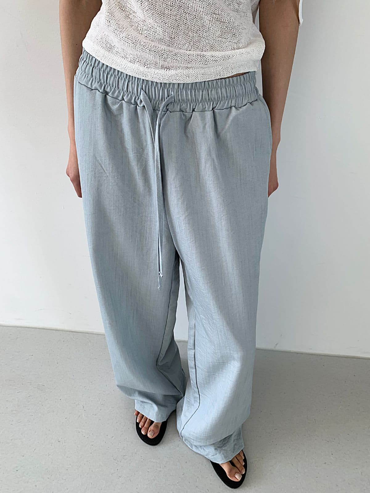 Slub banding pants - 이미지 6