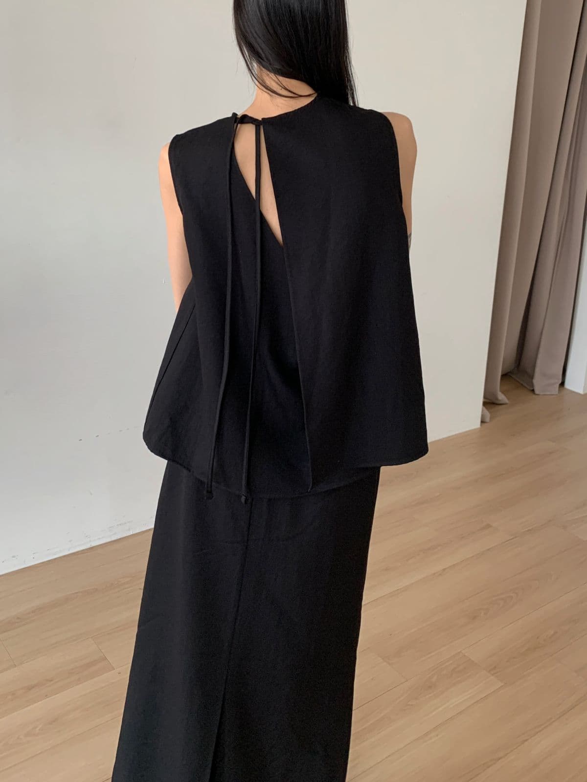 Brick sleeveless blouse - 이미지 7