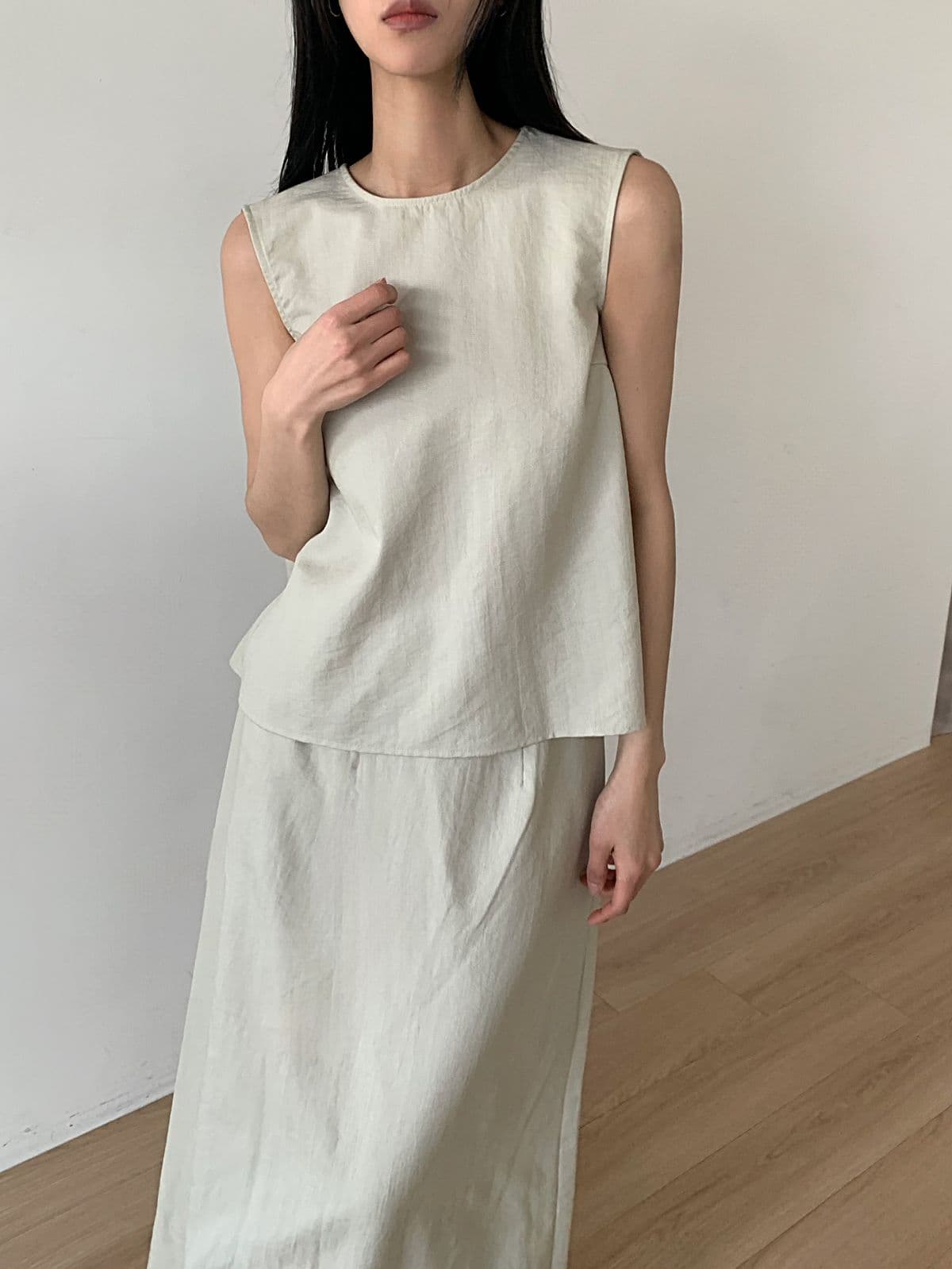 Brick long skirt - 이미지 1