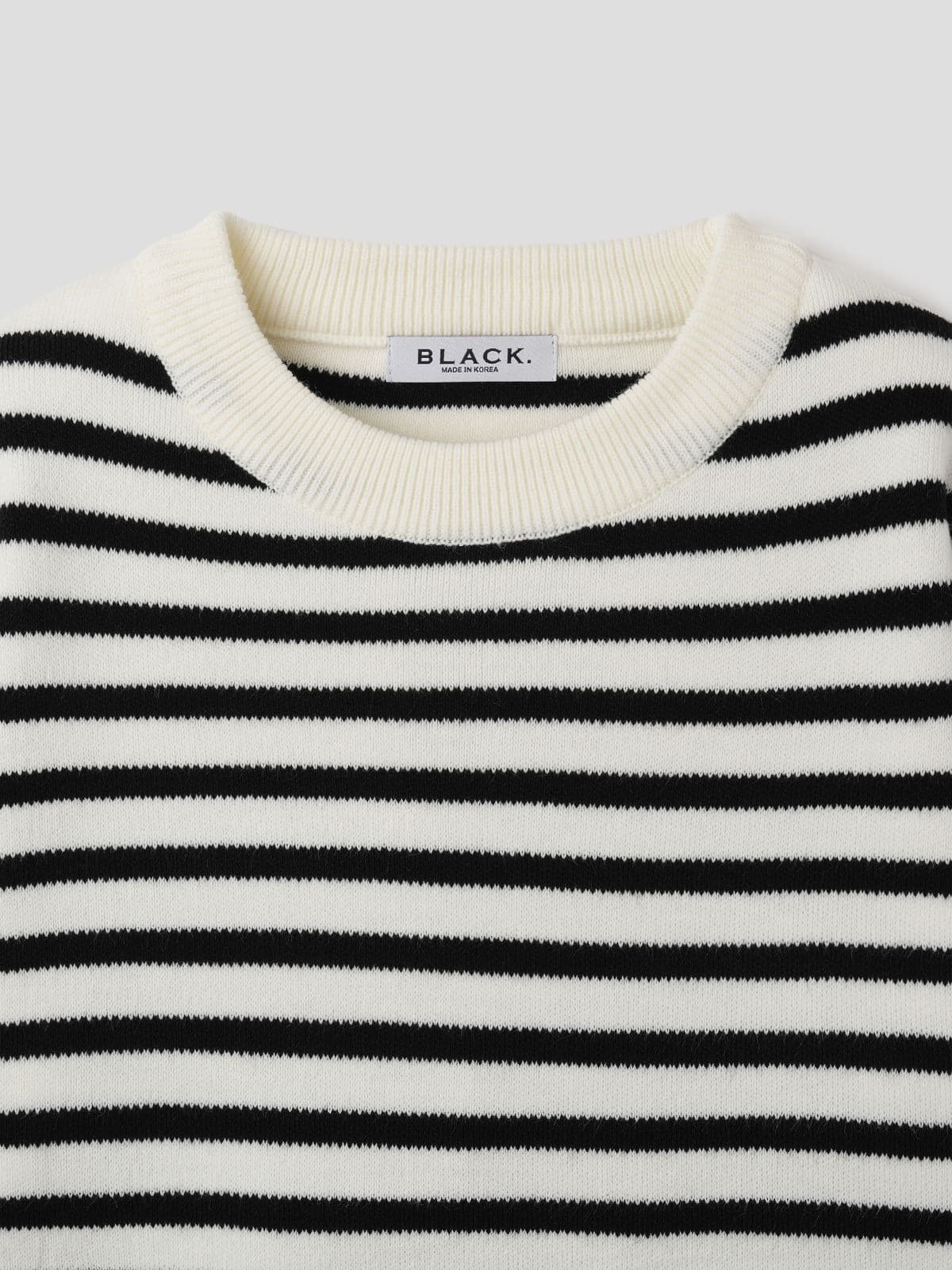 Women's Small Stripe R Short Sleeve Knit - 이미지 7
