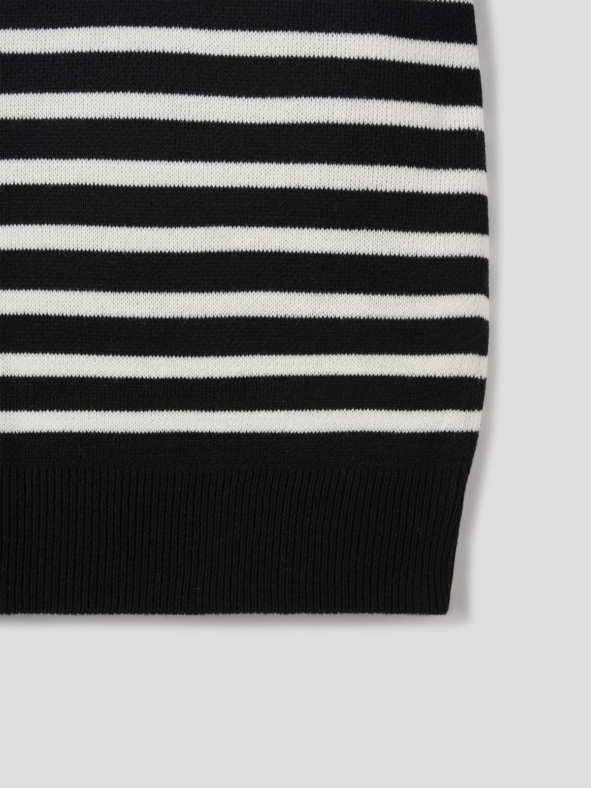 Men's Striped R Short Sleeve Knit - 이미지 2