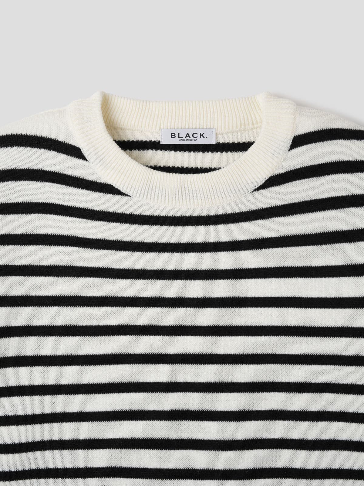 Men's Striped R Short Sleeve Knit - 이미지 4