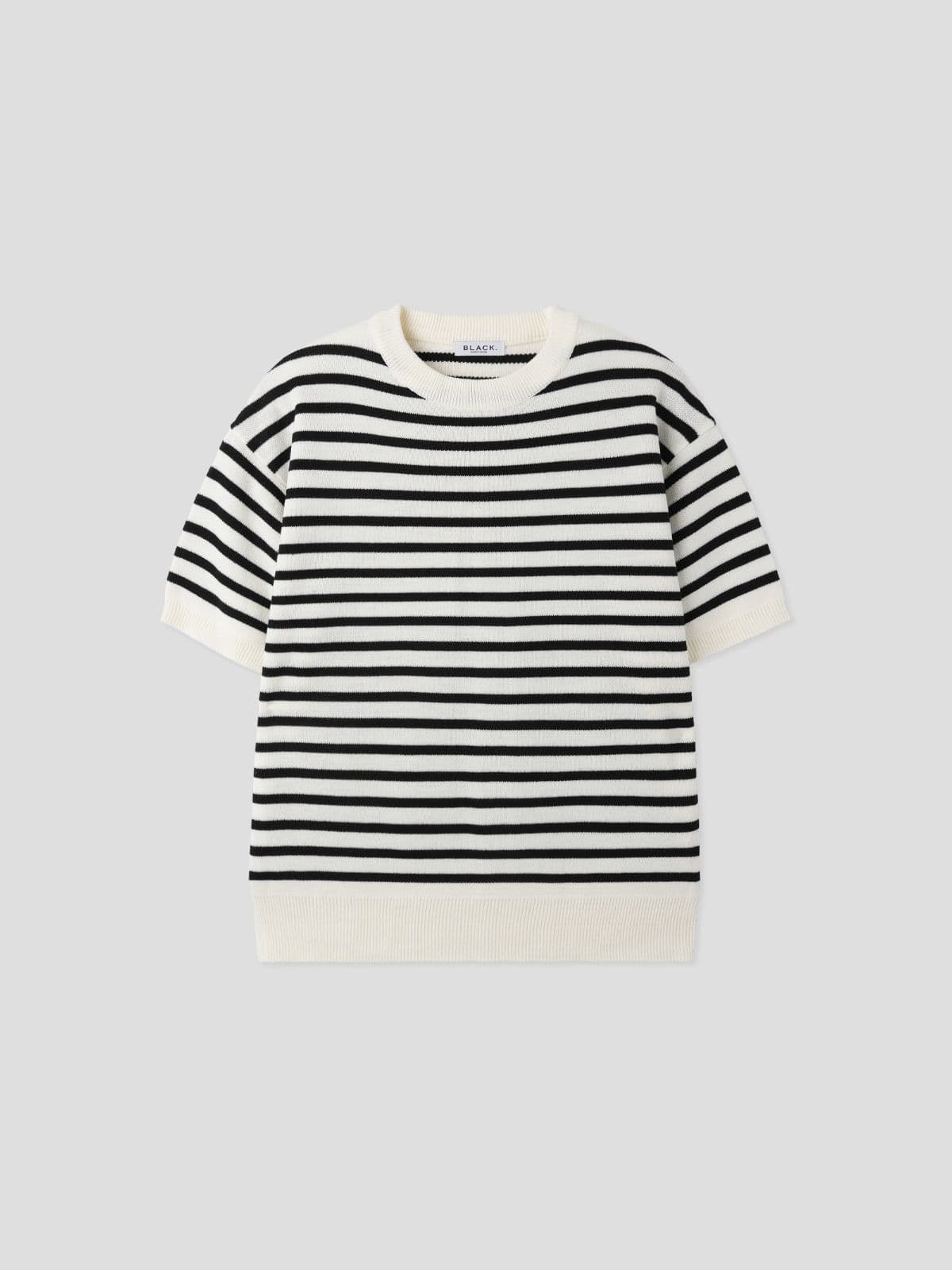 Men's Striped R Short Sleeve Knit - 이미지 8