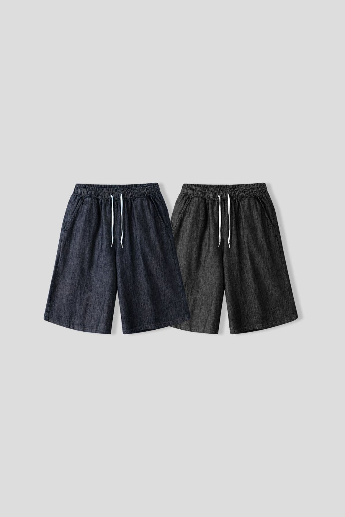 denim wide short-sleeve shirt - 이미지 7
