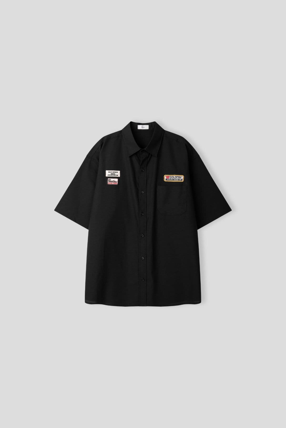 Linen wide patch shirt - 이미지 6