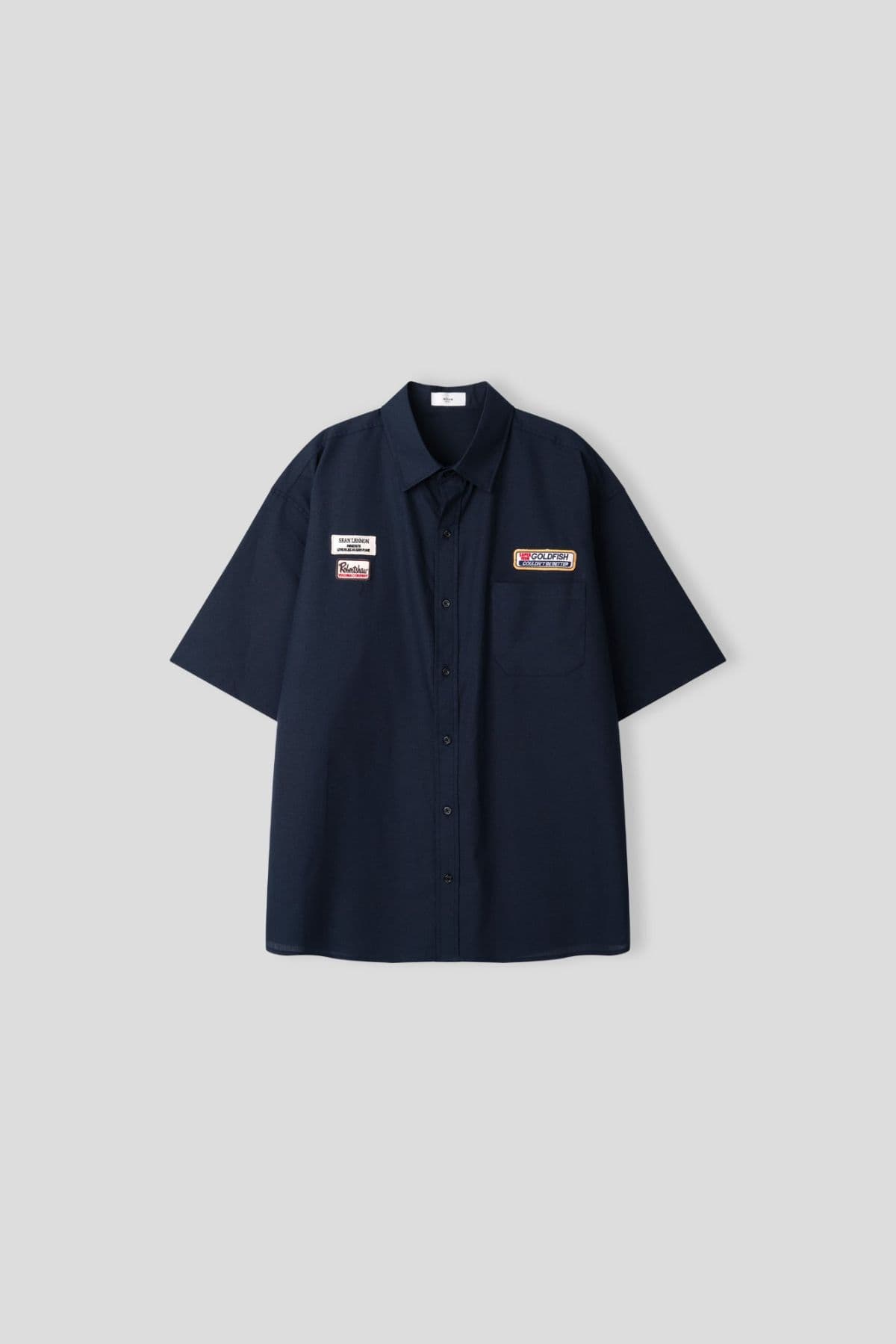 Linen wide patch shirt - 이미지 7
