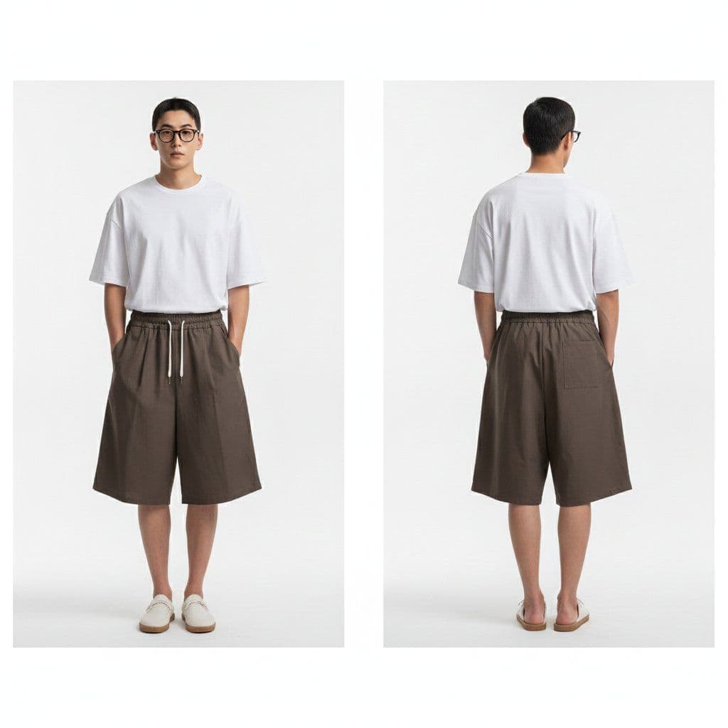 Bermuda linen pants - 이미지 2