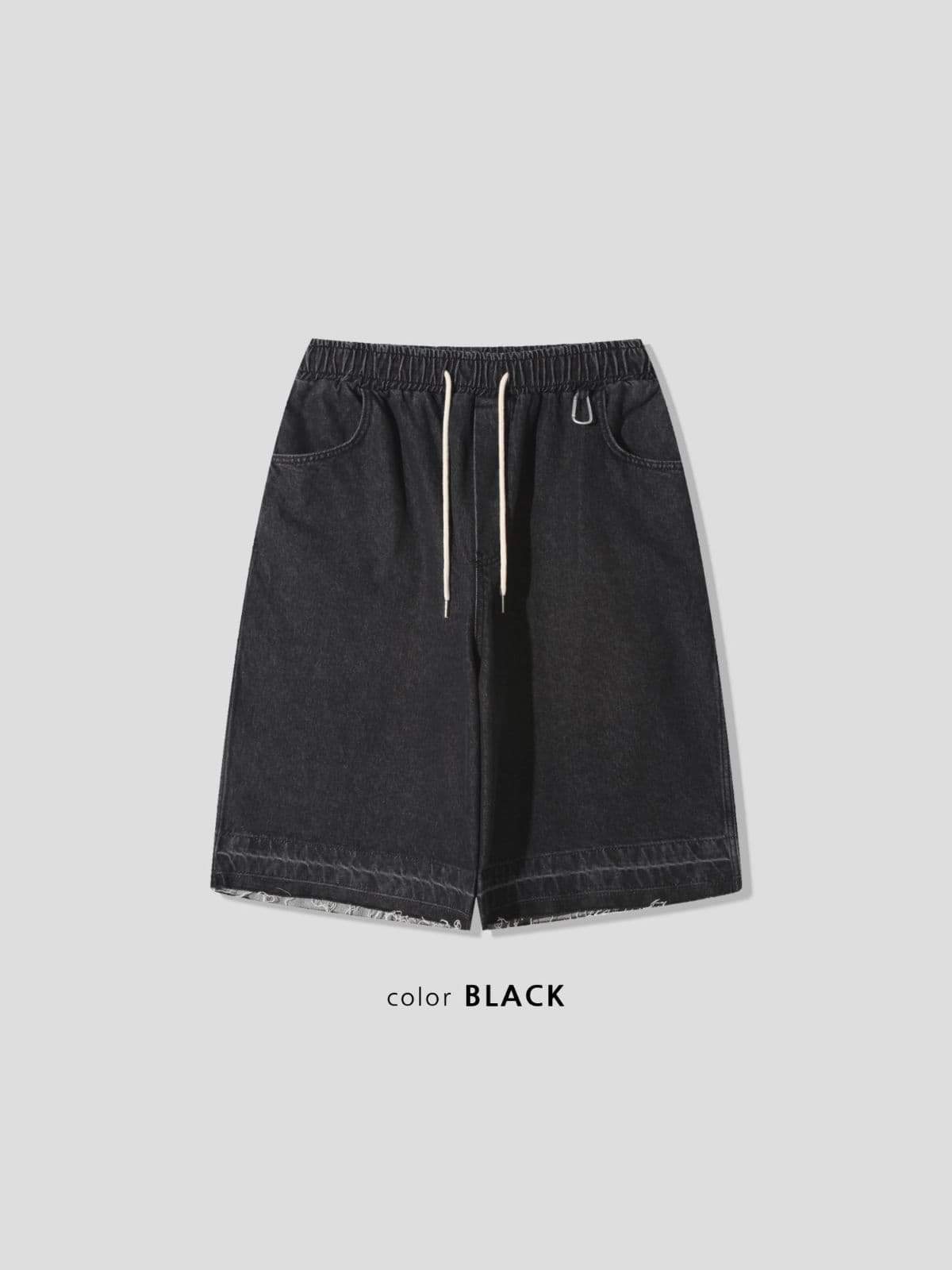 Bermuda stone-washed denim pants - 이미지 2
