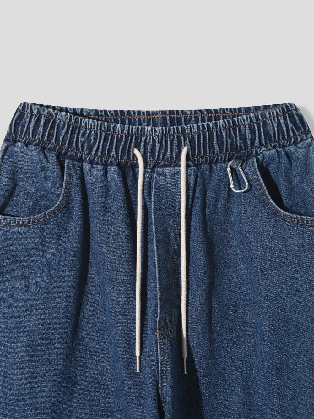Bermuda stone-washed denim pants - 이미지 7