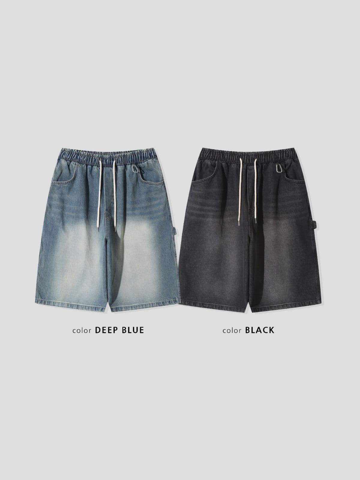 Bermuda denim workwear pants - 이미지 1