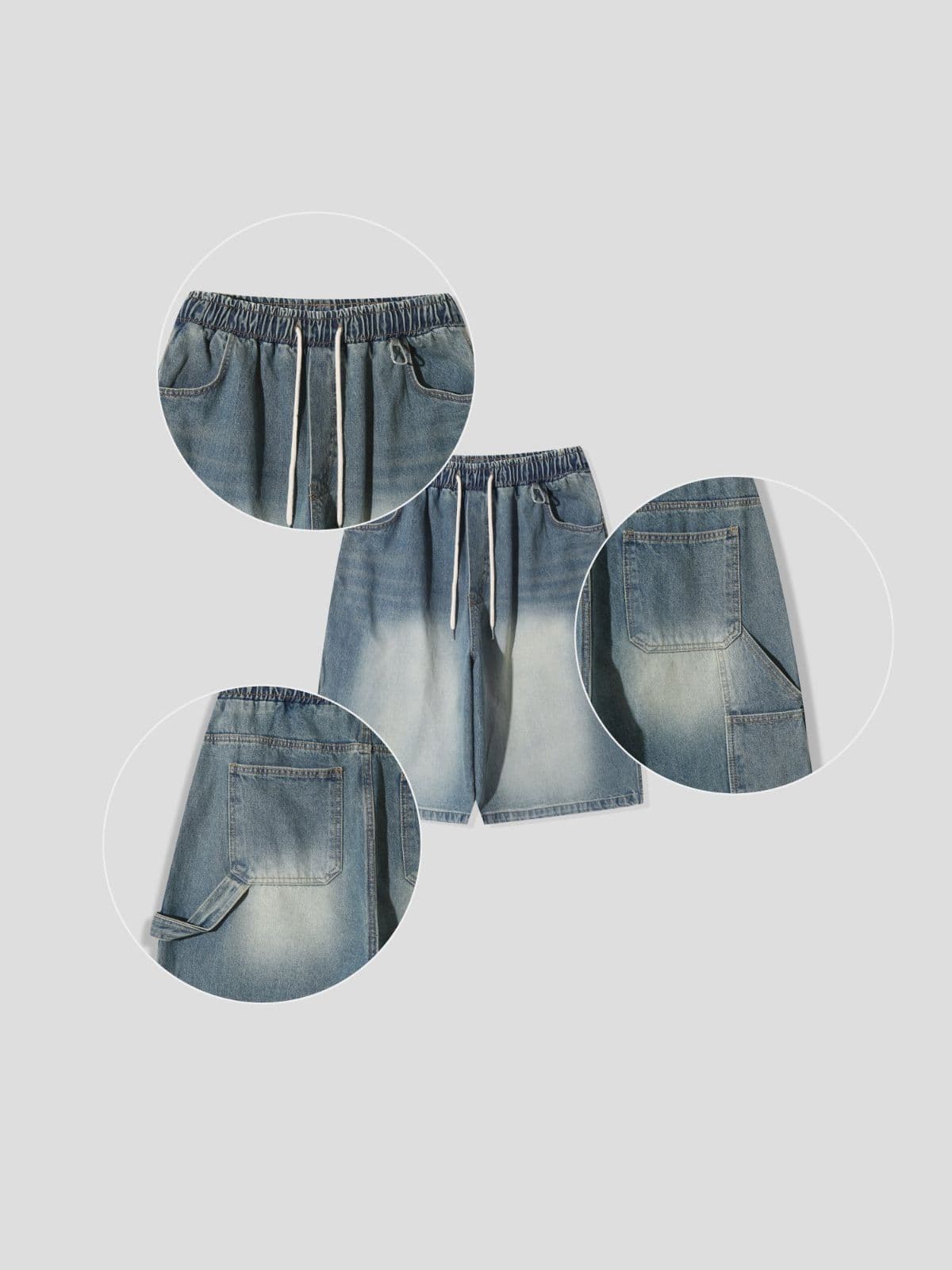 Bermuda denim workwear pants - 이미지 13