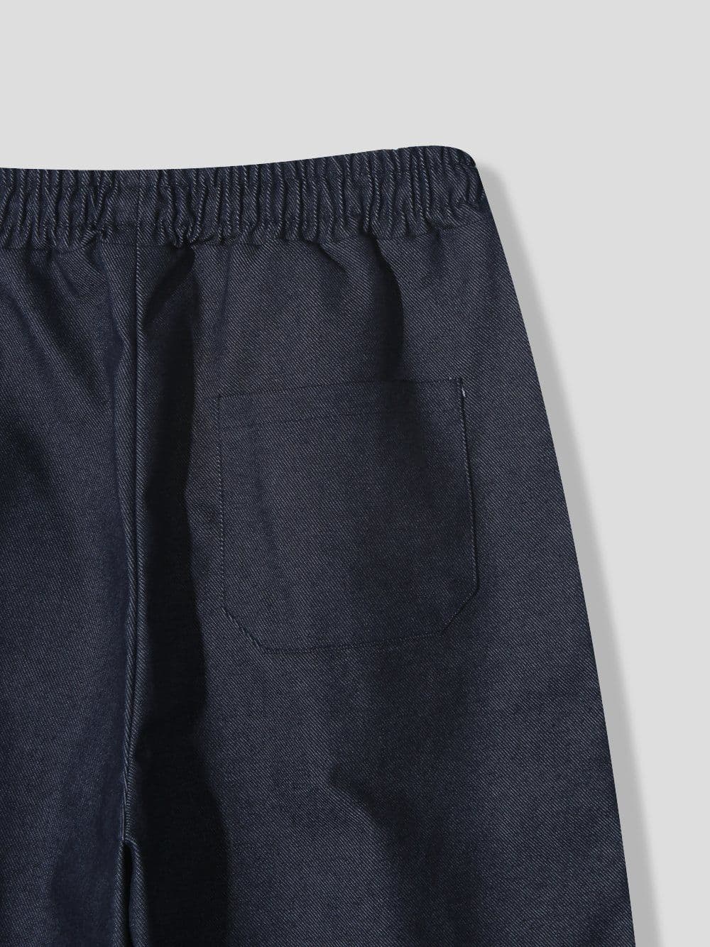 Bermuda pintuck denim pants - 이미지 4
