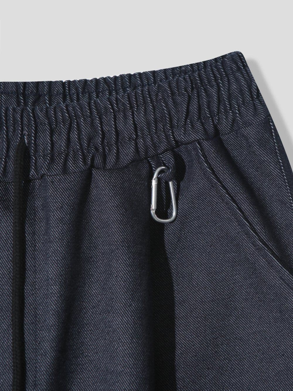 Bermuda pintuck denim pants - 이미지 7