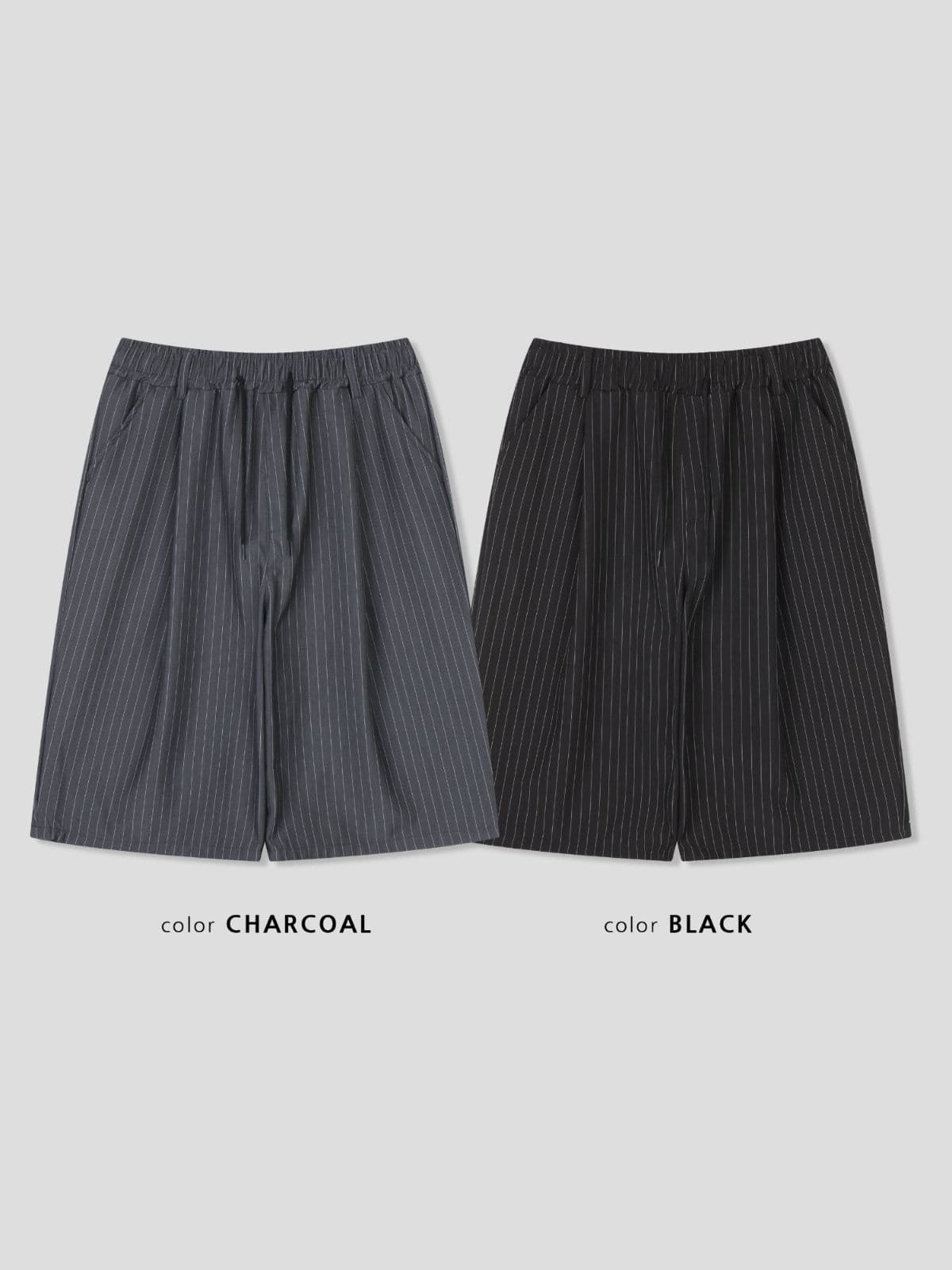 Bermuda striped pants - 이미지 3