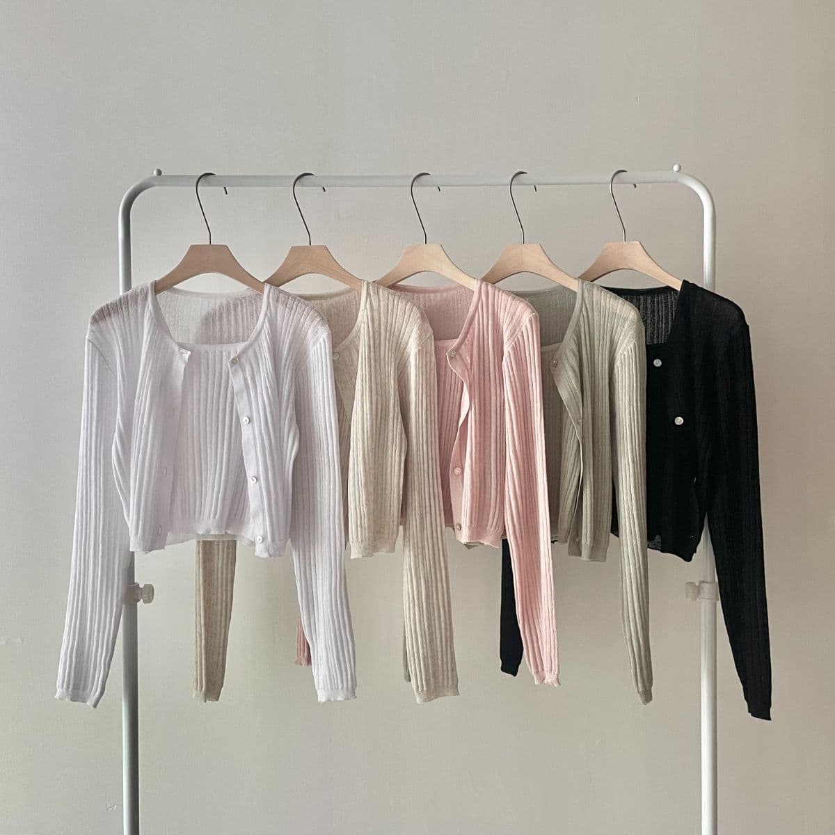 Linen Ribbed Set - 이미지 1