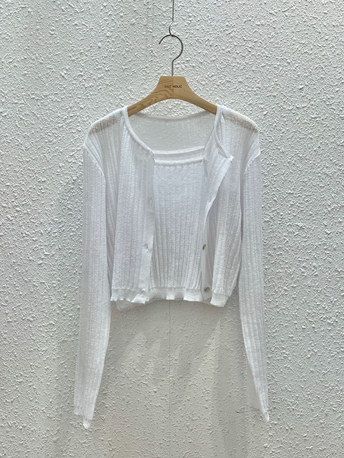 Linen Ribbed Set - 이미지 2