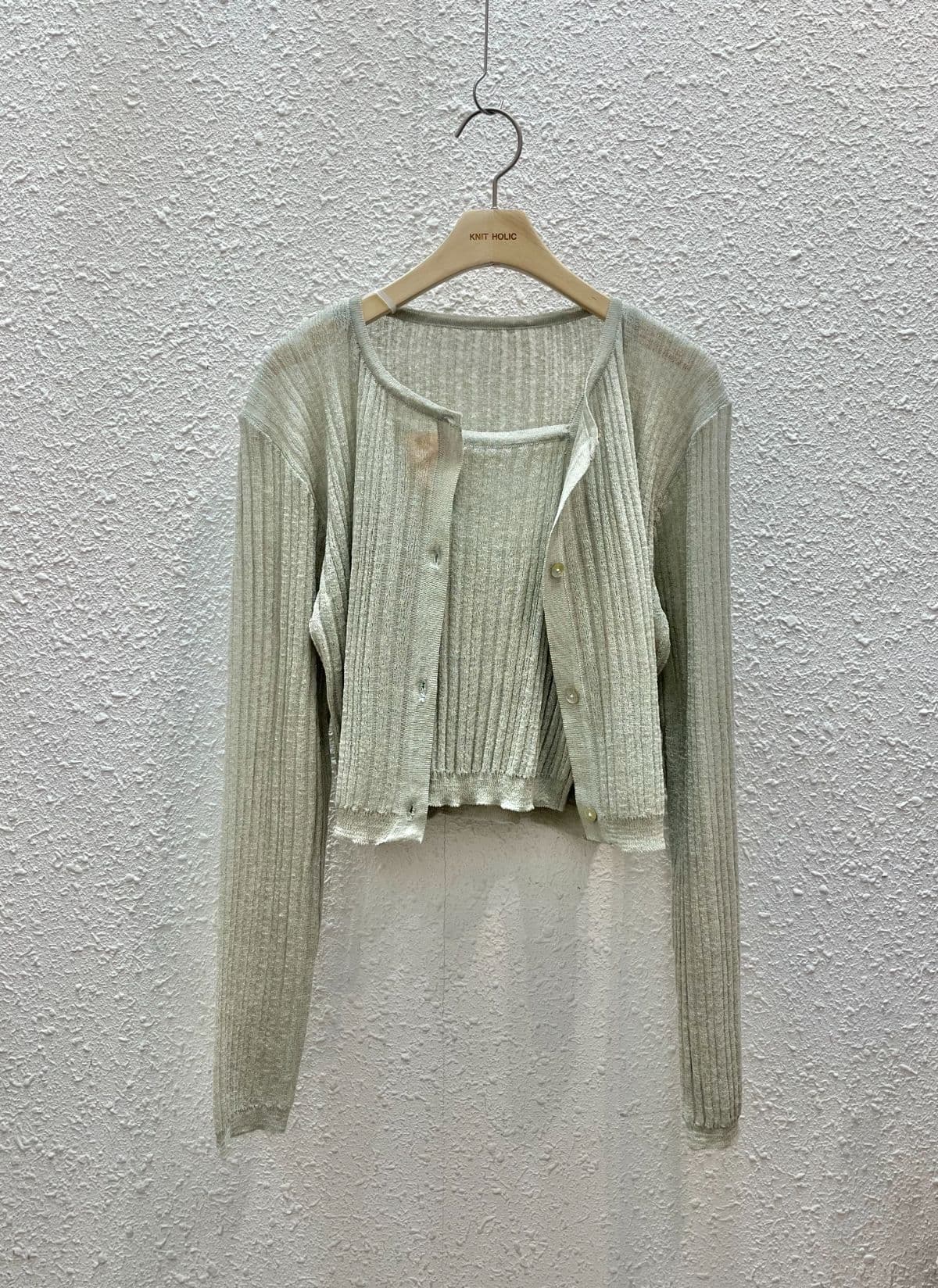 Linen Ribbed Set - 이미지 5