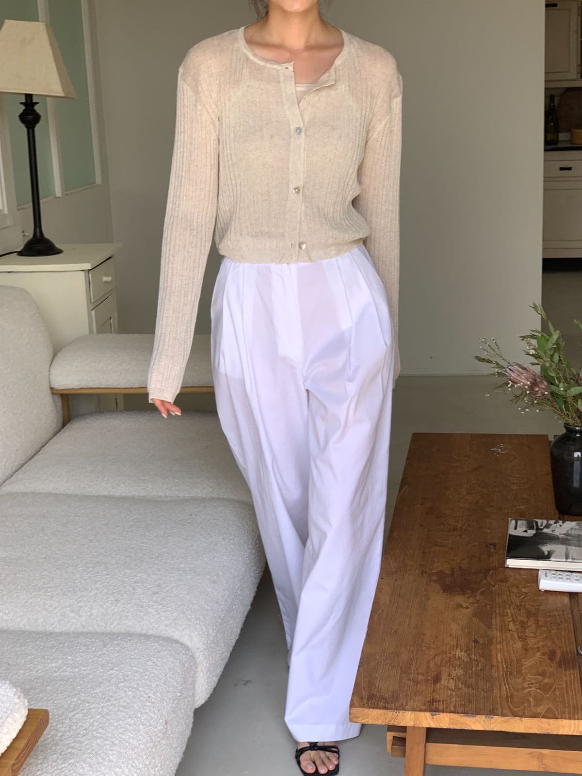 Linen Ribbed Set - 이미지 10