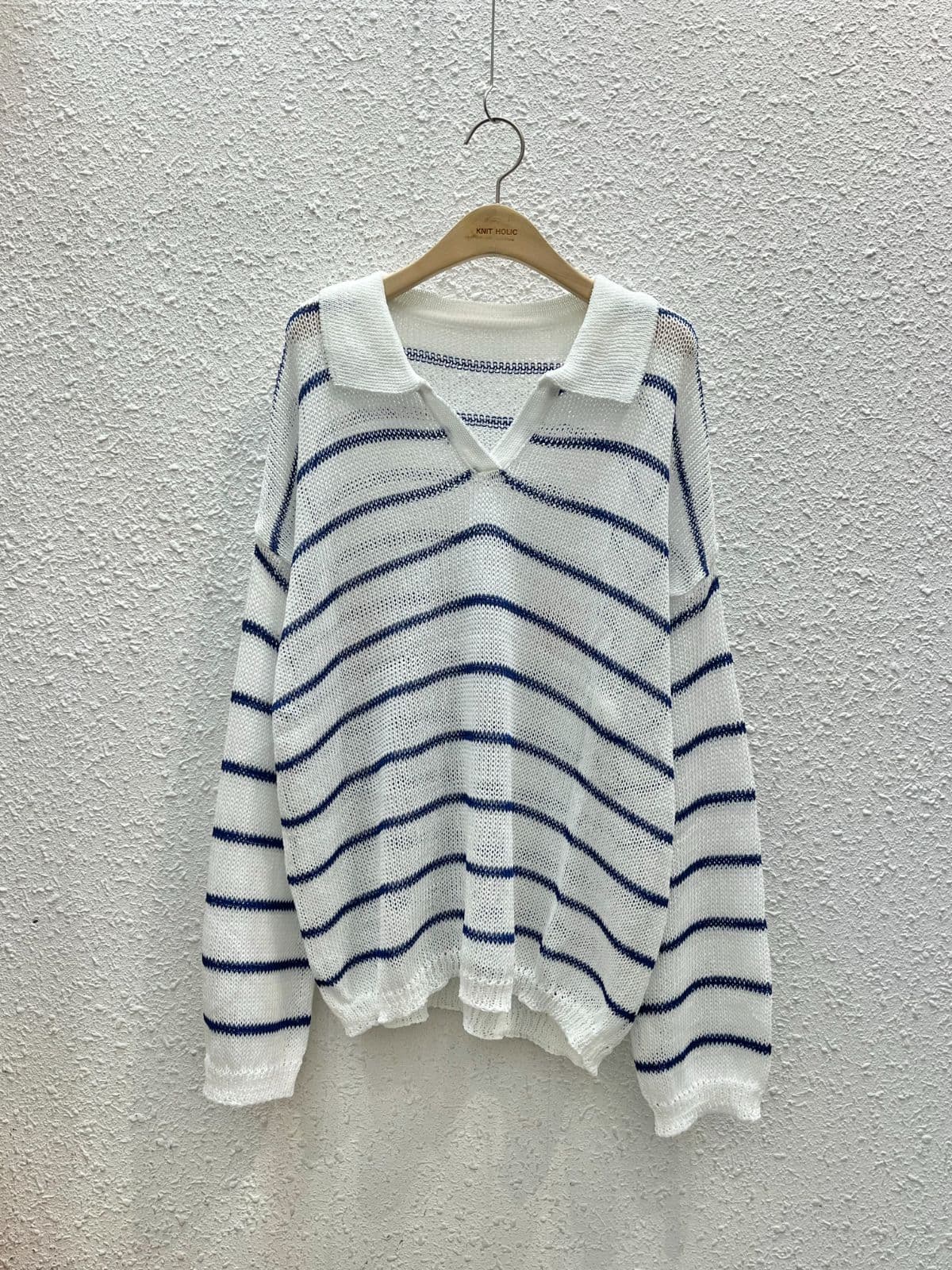 Boxy collar knit - 이미지 2