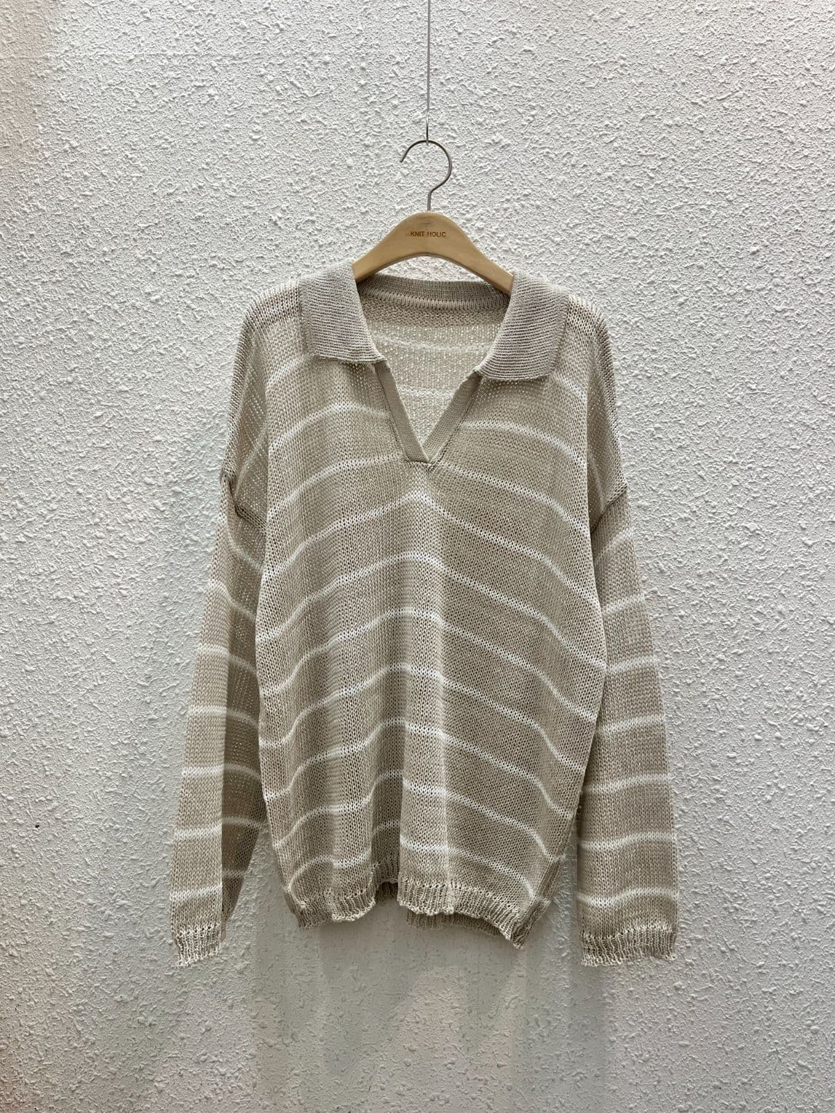 Boxy collar knit - 이미지 5