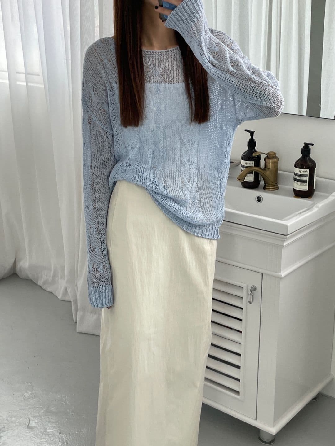 Double boat neck - 이미지 1