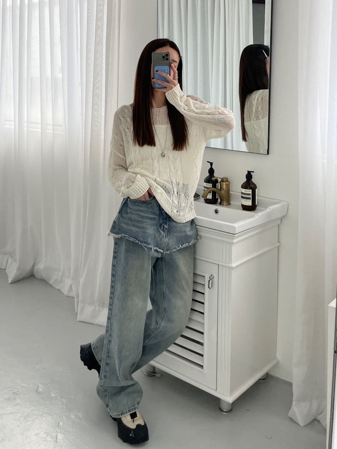 Double boat neck - 이미지 13