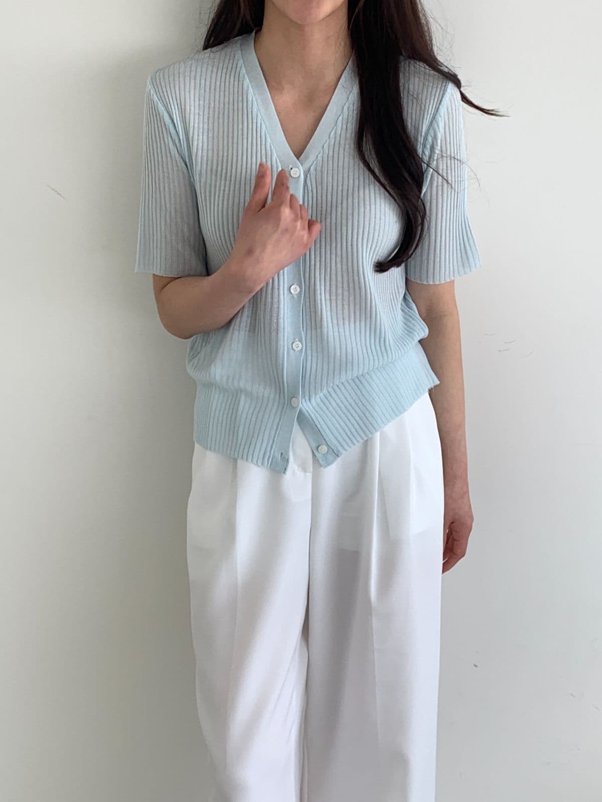 Mohico rib short sleeve Y - 이미지 12