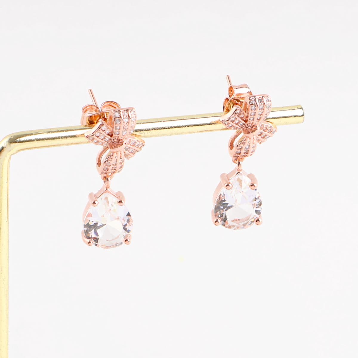 [Kkeullim#] Cubic Ribbon Teardrop e - 이미지 1