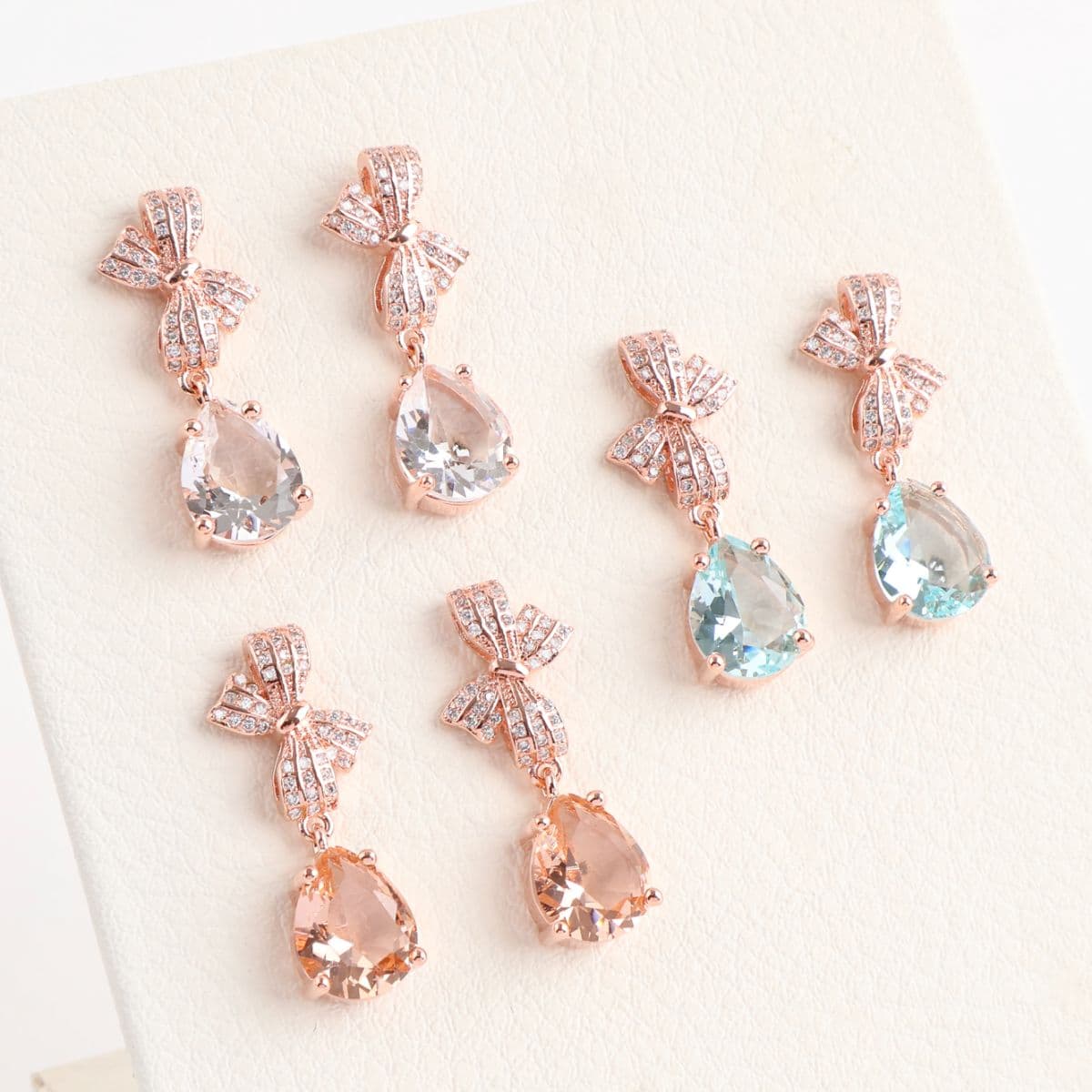 [Kkeullim#] Cubic Ribbon Teardrop e - 이미지 2