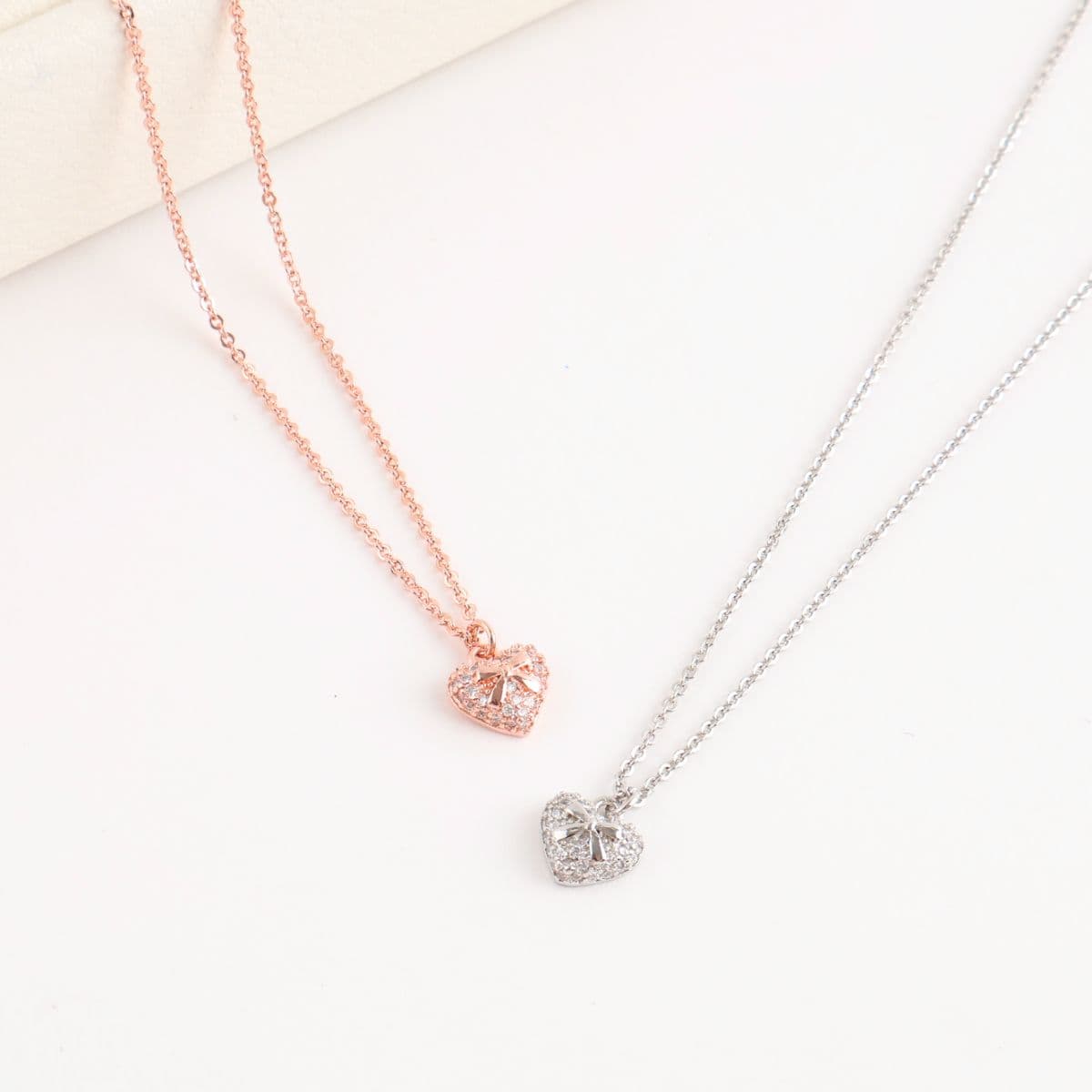 [Kkeullim#] Heart Cubic Inner Ribbon N - 이미지 1