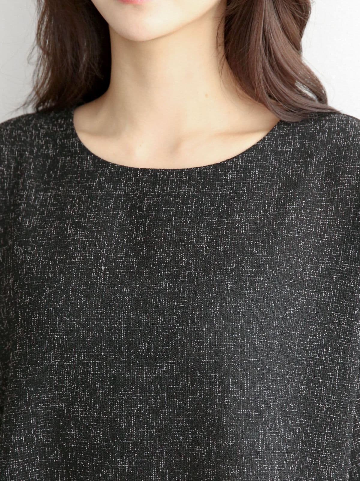 Tweed Boxy T-shirt - 이미지 2