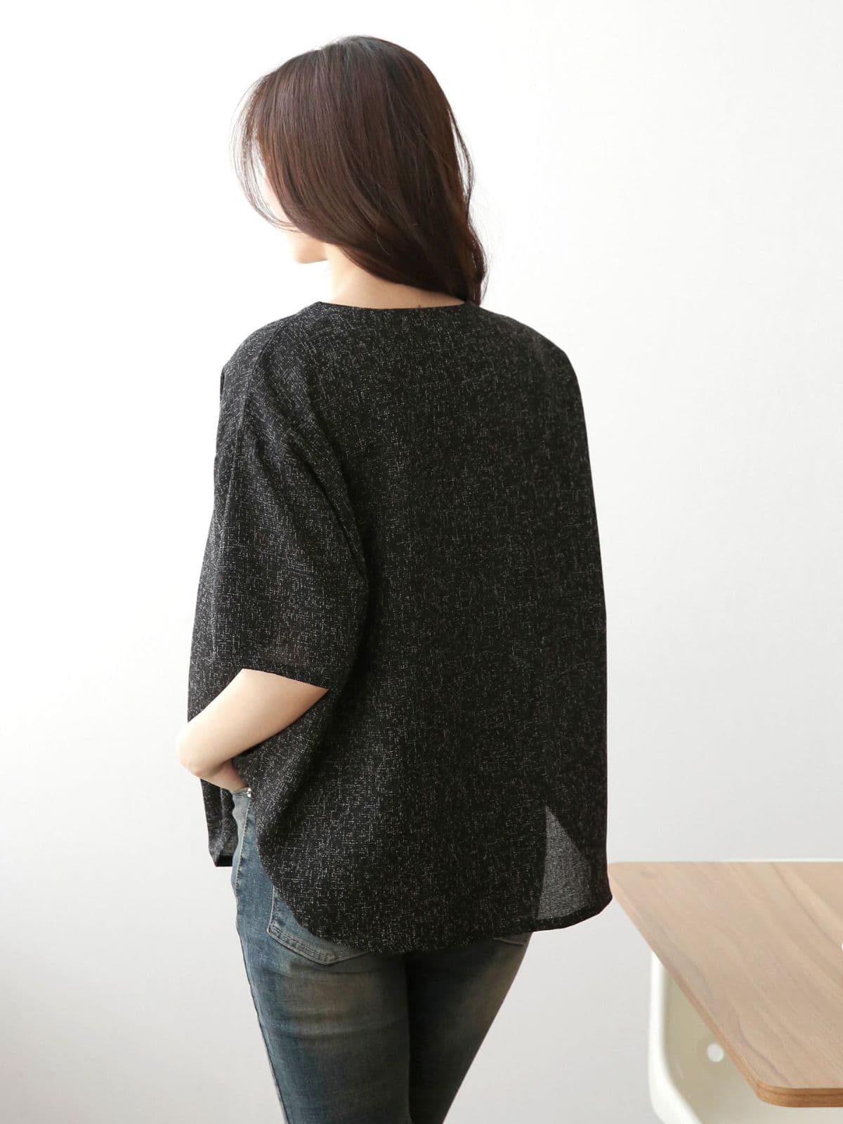 Tweed Boxy T-shirt - 이미지 17