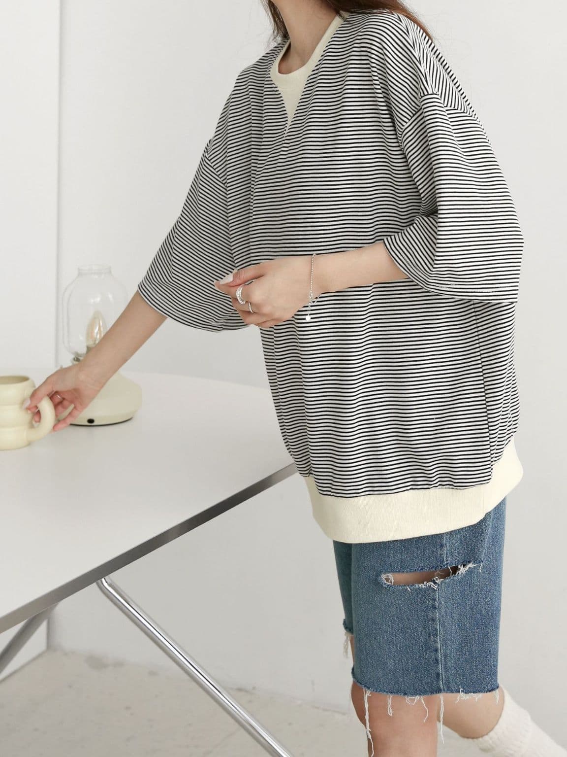 Triangle short sleeve T-shirt - 이미지 2