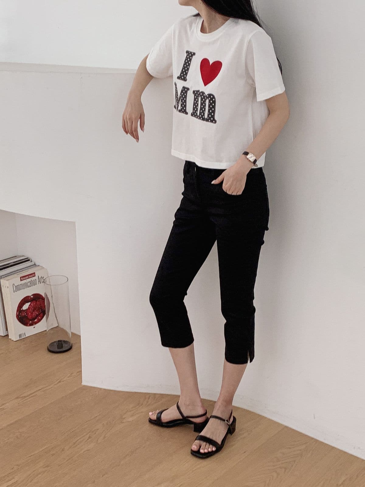 I-Heart Crop Short Sleeve - 이미지 2