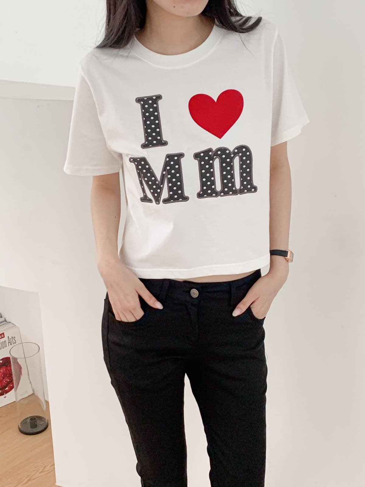 I-Heart Crop Short Sleeve - 이미지 3