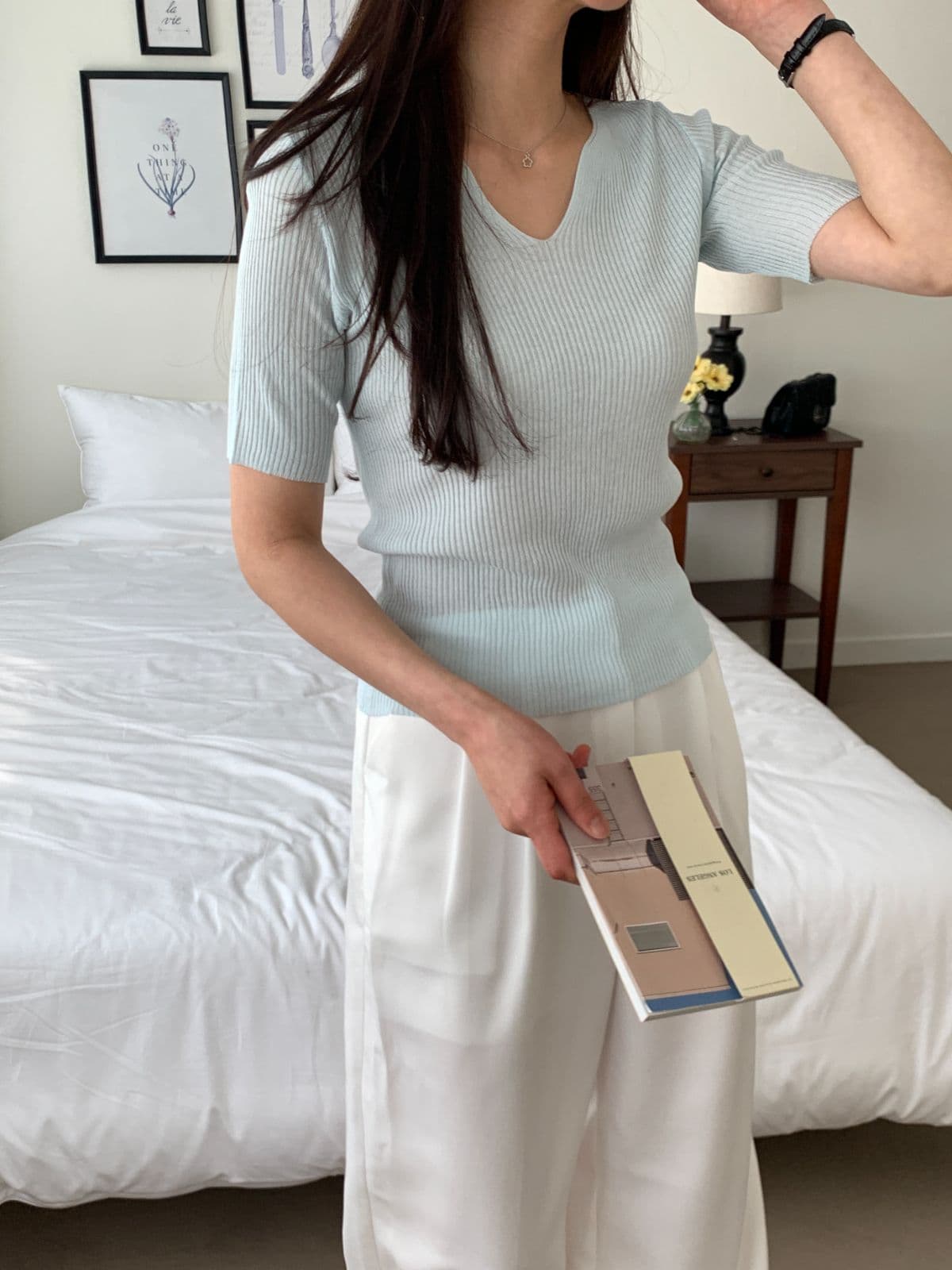 Kasha V-short sleeve - 이미지 9