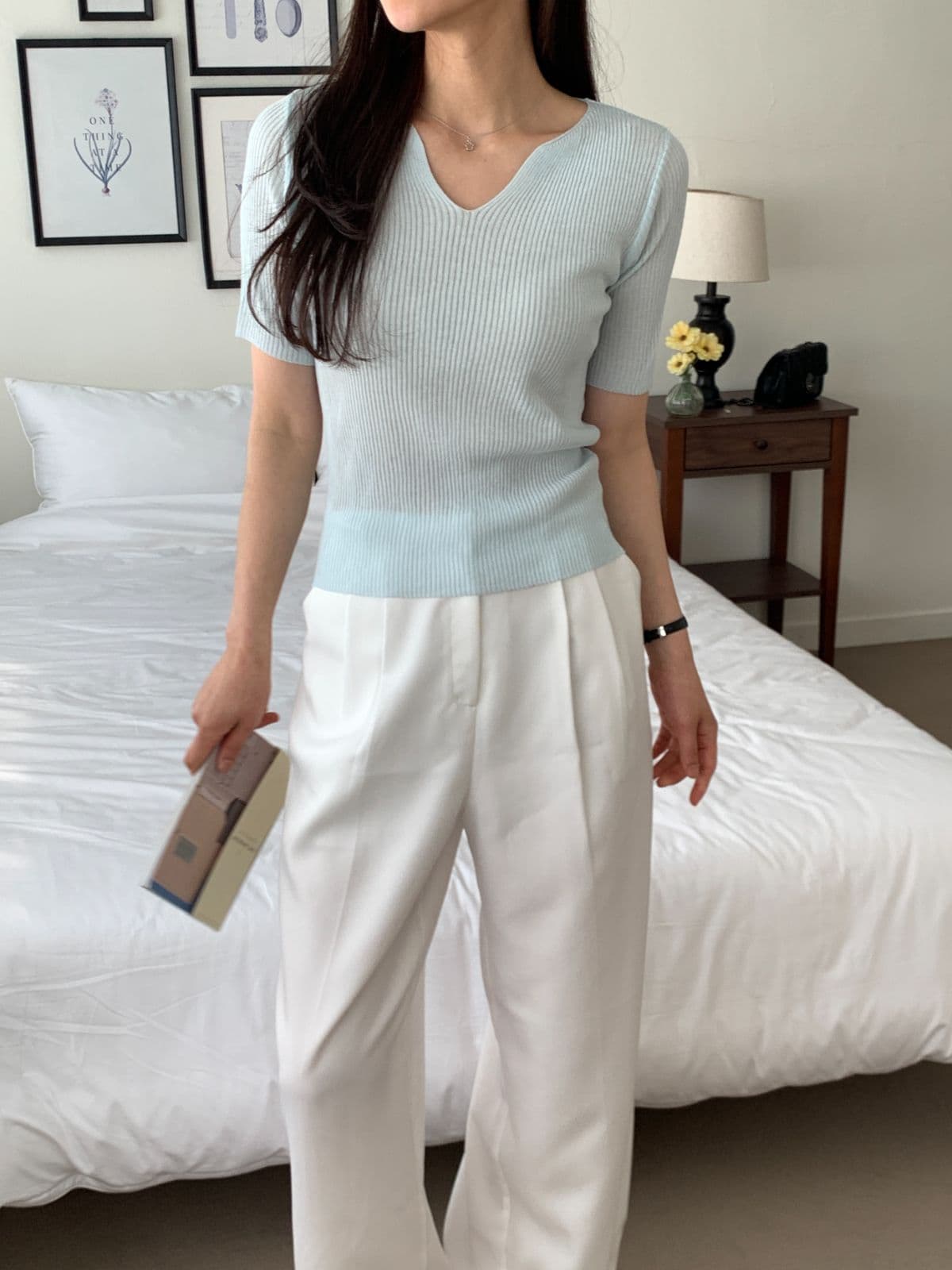 Kasha V-short sleeve - 이미지 14