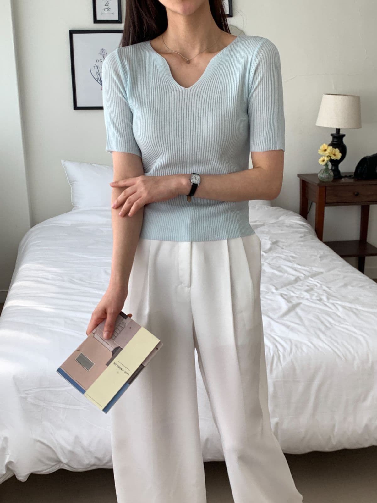 Kasha V-short sleeve - 이미지 15