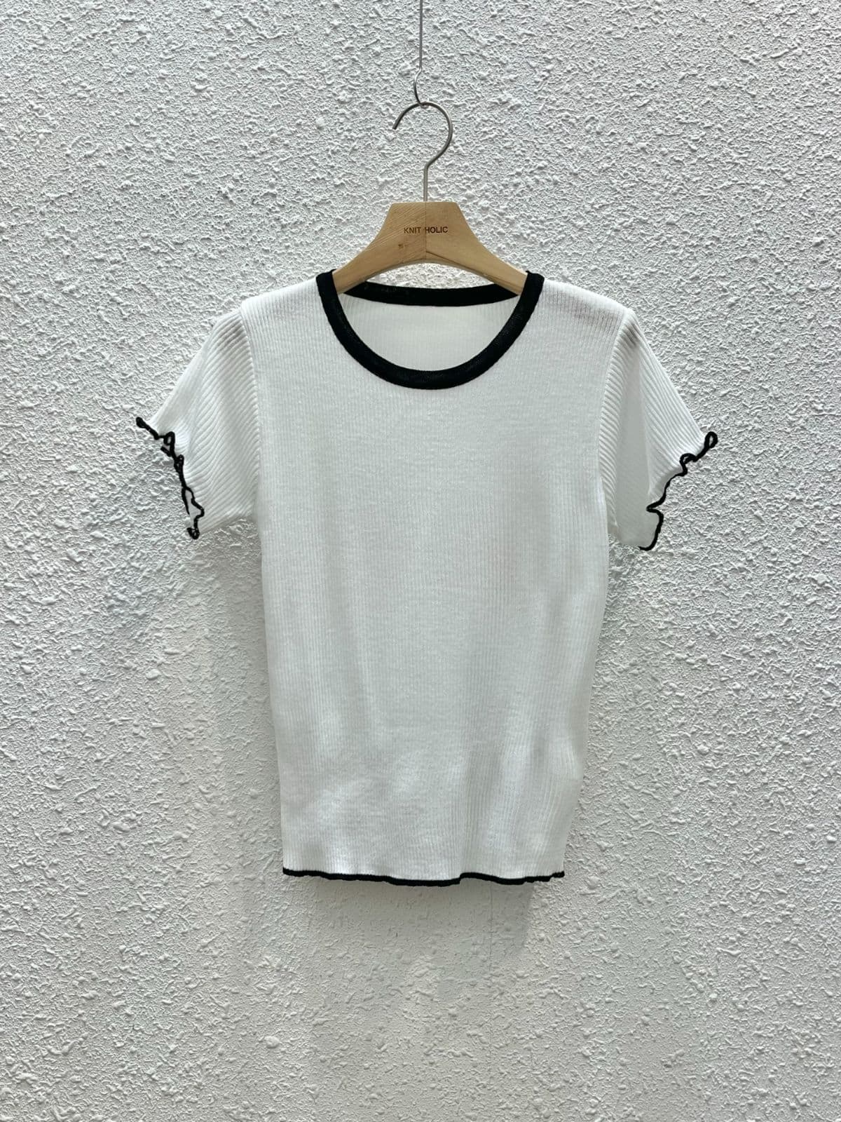 Denny color-block short sleeves - 이미지 2