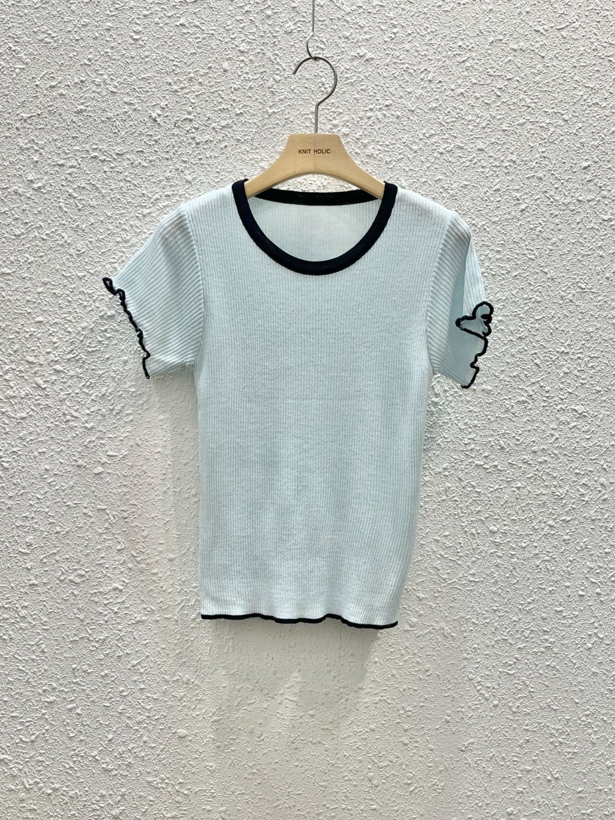 Denny color-block short sleeves - 이미지 3