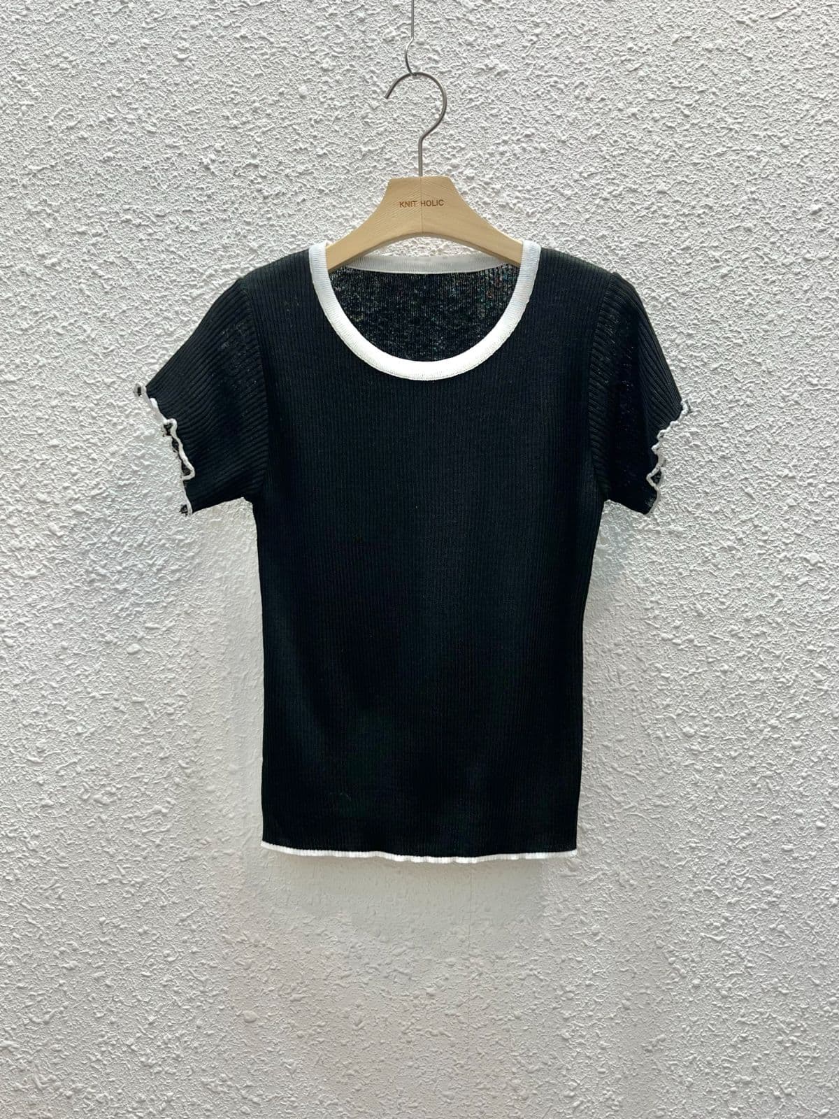 Denny color-block short sleeves - 이미지 4