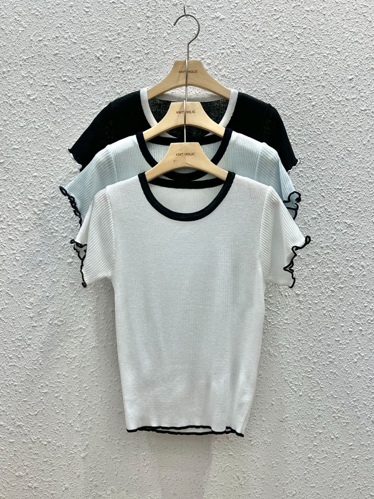 Denny color-block short sleeves - 이미지 5