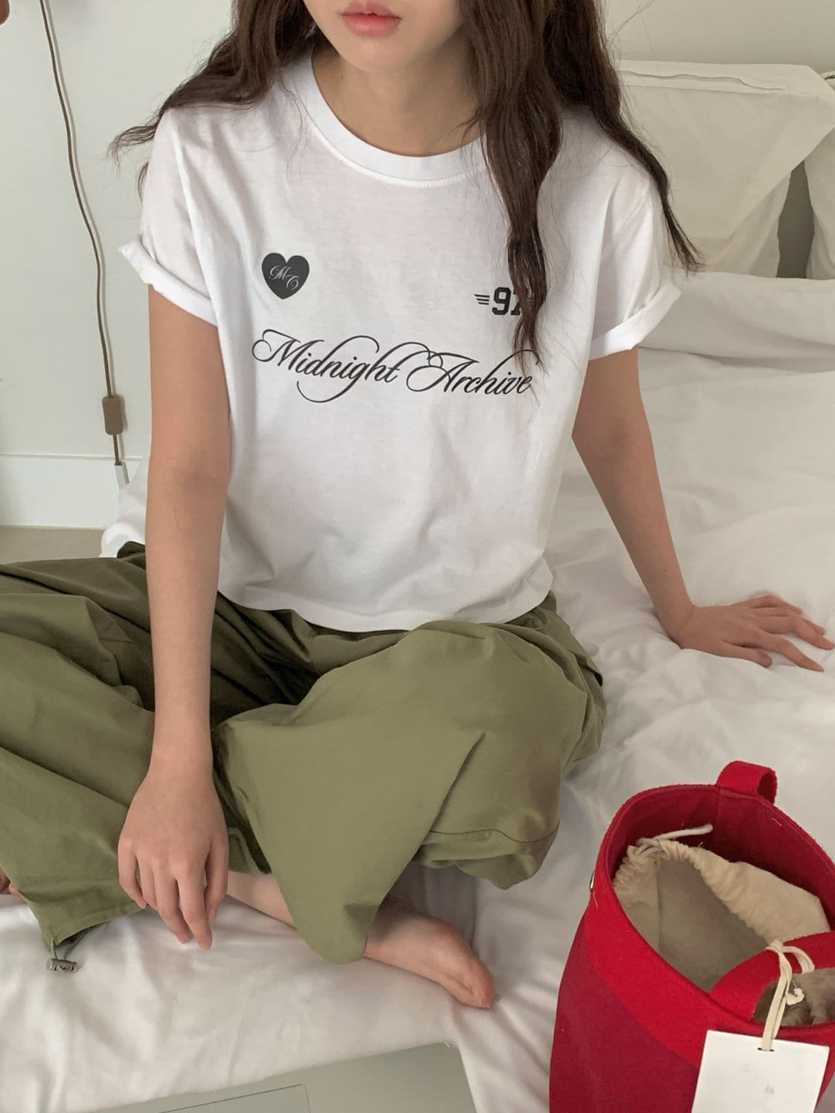 97 Crop Short Sleeve T-shirt - 이미지 2