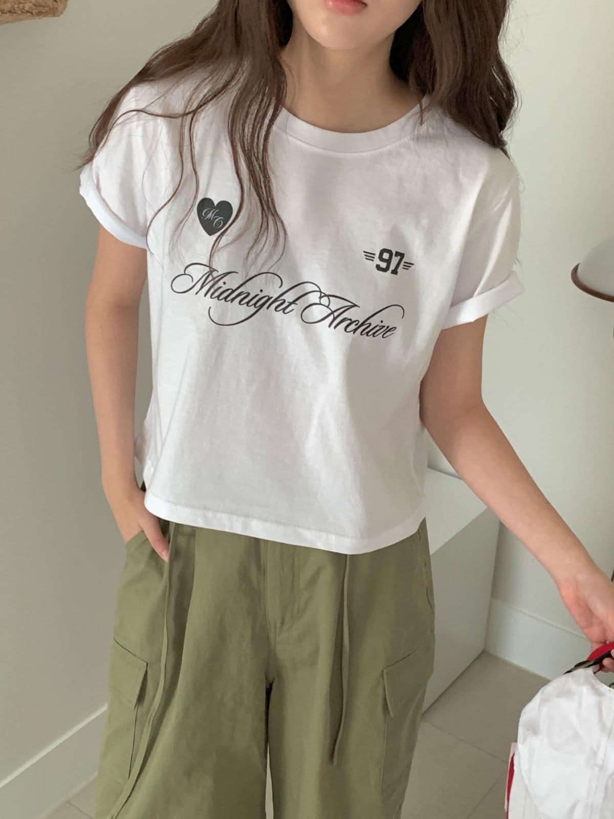97 Crop Short Sleeve T-shirt - 이미지 5