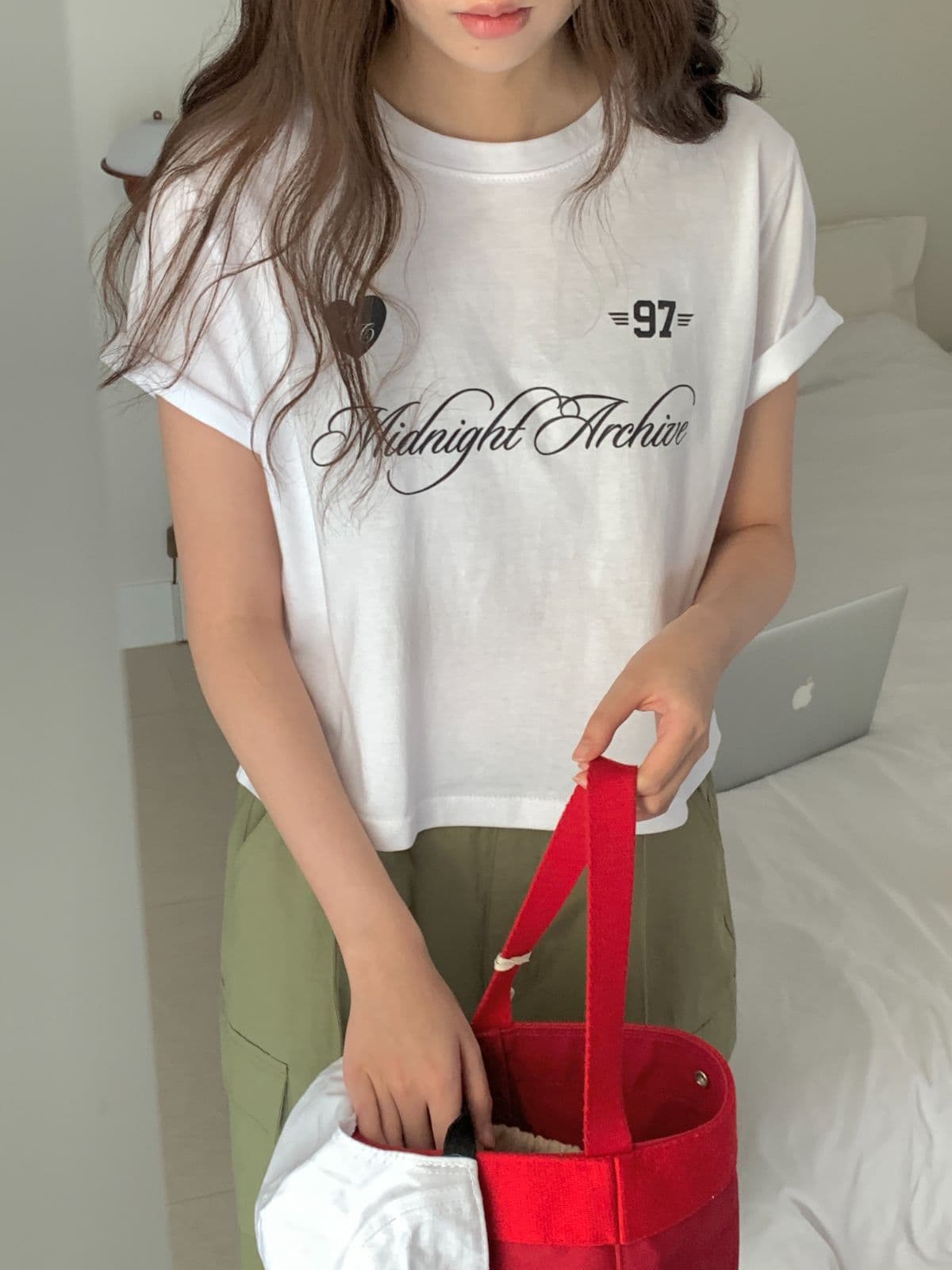 97 Crop Short Sleeve T-shirt - 이미지 6