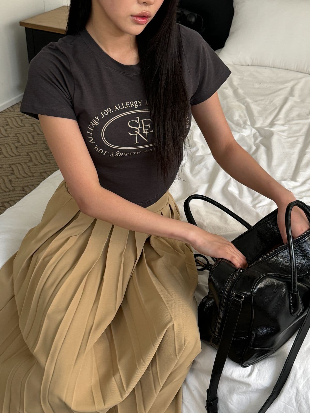 109 Tight-fitting Slim Short Sleeve T-shirt - 이미지 3