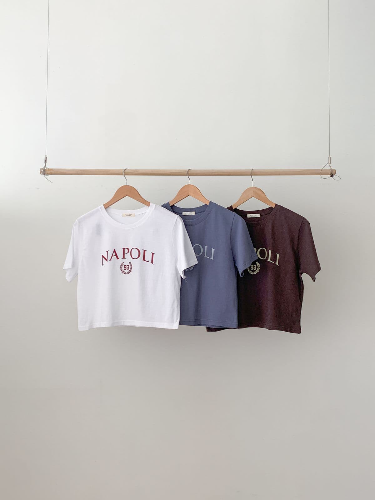 Napoli cropped short-sleeve T-shirt - 이미지 1
