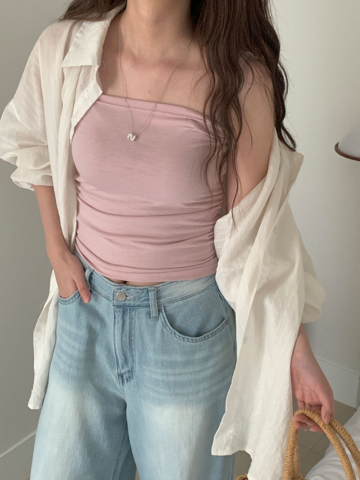 Eco Shirred Sleeveless - 이미지 2