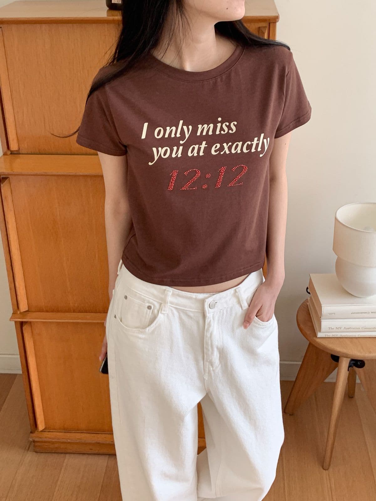 Only Miss Slim Short Sleeve T-shirt - 이미지 1